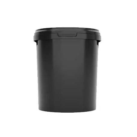 Black Quart Plastic Container with Lid (32oz)
