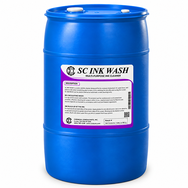 CCI SC Ink Wash Multi-Purpose Ink Cleaner - 55 Gallon Drum