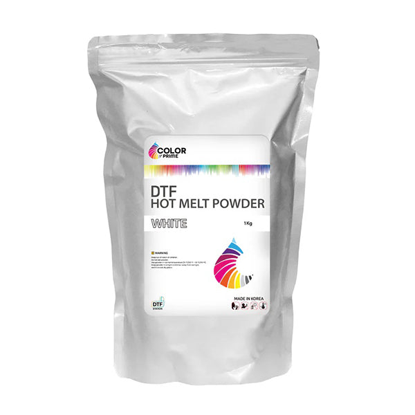 Color Prime Hot Melt Powder for Direct to Film (DTF - DTG Transfer)