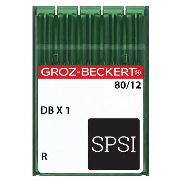 Groz-Beckert DBX1 80/12 R - Sharp Point - Standard Eye 100ct Needles
