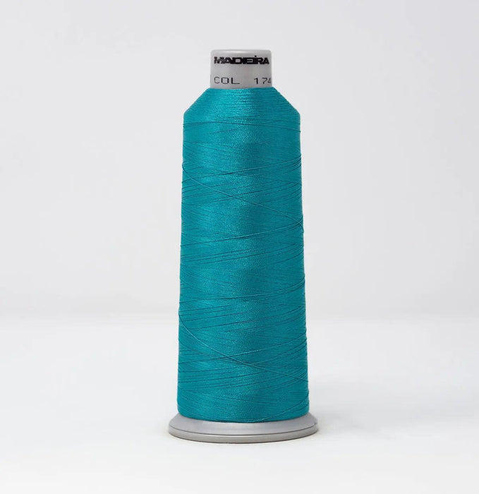 Madeira Polyneon 1746 Teal Green Embroidery Thread 5500 Yards