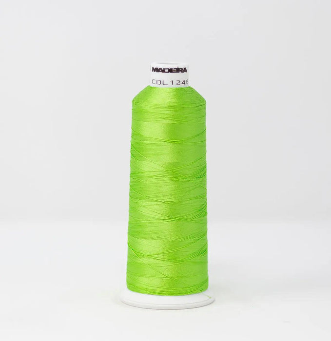 Madeira Rayon 1248 Margarita Lime Embroidery Thread 5500 Yards Madeira