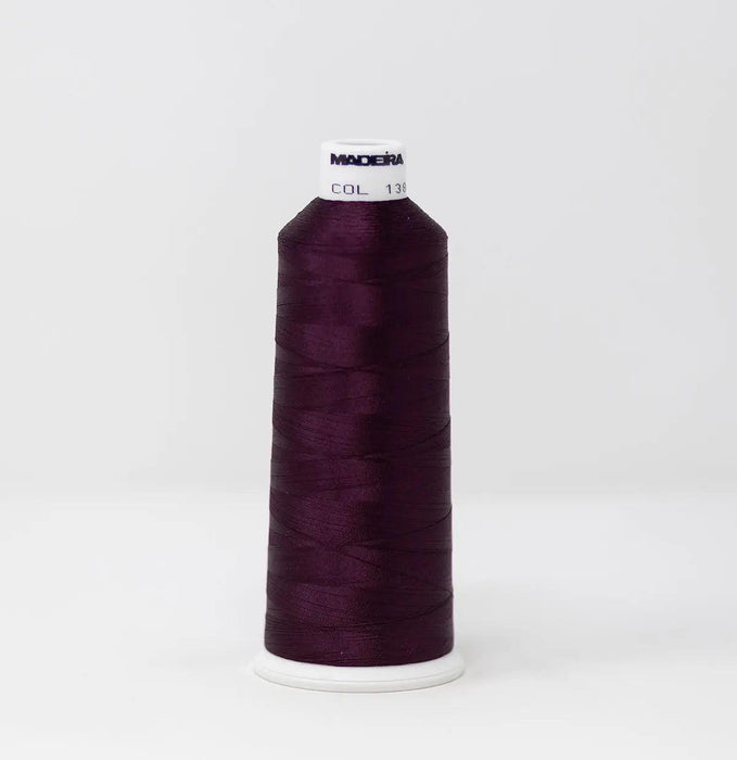 Madeira Rayon 1386 Eggplant Embroidery Thread 5500 Yards Madeira