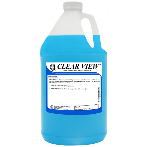 CCI Clear View Concentrated Glass Cleaner - 1 Gallon
