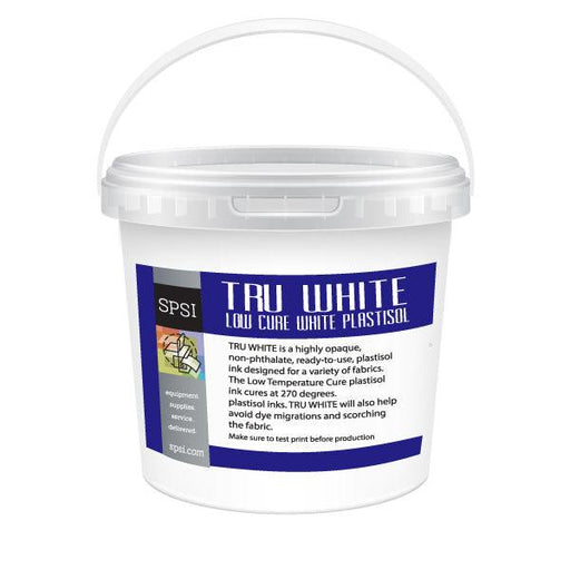 Tru White Low Cure Plastisol Ink - SPSI Inc.